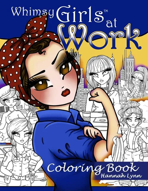 Whimsy Girls at Work Coloring Book - Paperback