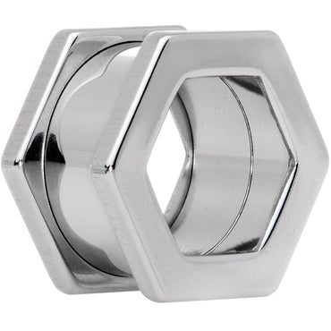 9/16 Geometric Hexagon Screw Fit Tunnel Plug Set