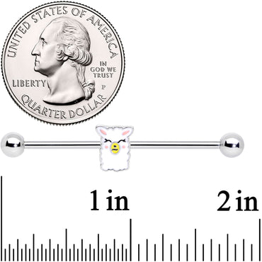 14G Sweet Llama Industrial Barbell 38mm