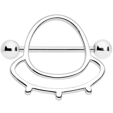 14G 9/16 Outer Space UFO Nipple Shield Set