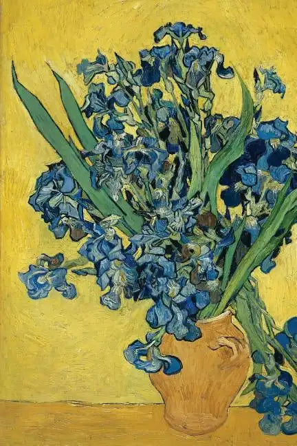 Vincent van Gogh's 'Vase with Irises Against a Yellow Background' Art of Life Jo - Paperback