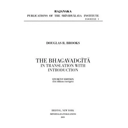 The Bhagavadgītā in Translation with Introduction: Student Edition - Paperback