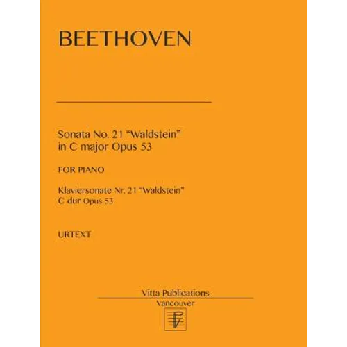Sonata no. 21 Waldstein: in C major, op. 53 - Paperback
