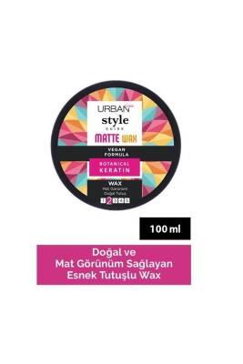 Urban Care Style Guide: Matte Hair Wax for Natural Hold - Texturizing Wax with Beeswax, Vegetable Oils & Vitamins - 100ml