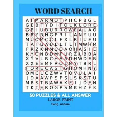Word Search 50 Puzzles & All Answer Large Print: Word Search 50 Puzzles Large Print - Paperback