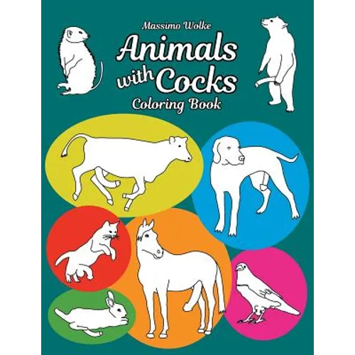 Animals with Cocks - Coloring Book - Paperback