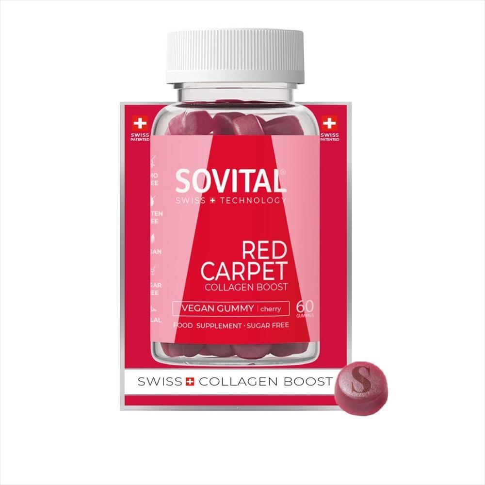 Sovital Collagen Boost Gummies - Vegan Collagen Support with Hyaluronic Acid & Vitamin C