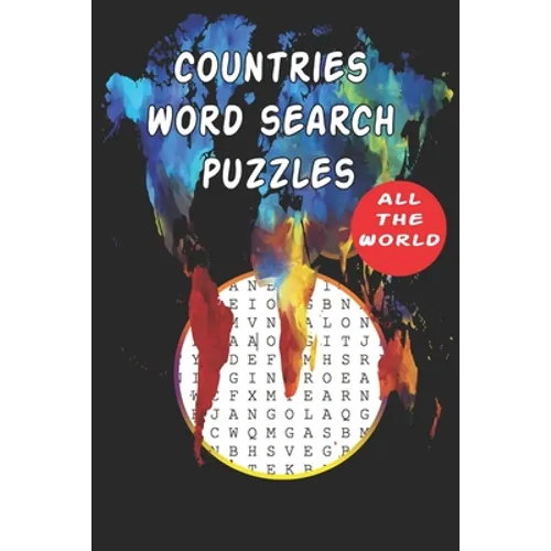 Countries Word Search Puzzles All the World: 6x9' 100 pages Word Search Book Puzzle for Kids Age 8 up and Adults, Educational Notebook in Matt Cover - Paperback