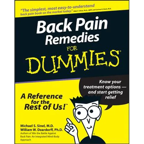 Back Pain Remedies for Dummies - Paperback