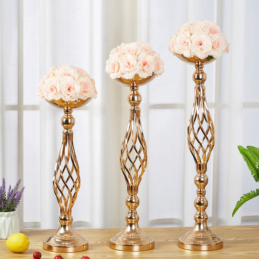 Table Candlesticks Gold Iron