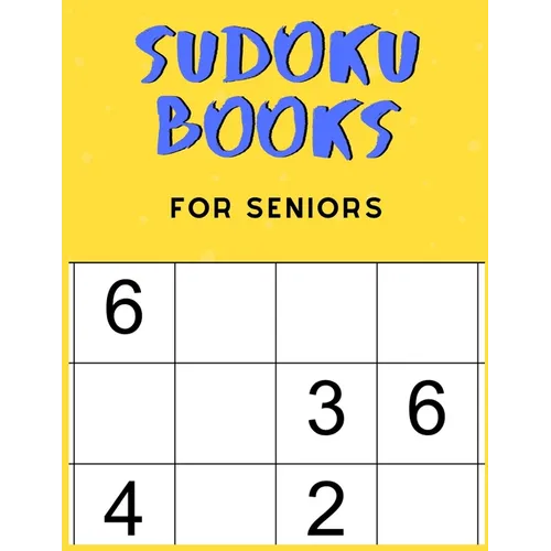 Sudoku Books For Seniors: For Seniors with Dementia - 50 Puzzles - Paperback - Made In USA - Size 8.5x11 - Paperback