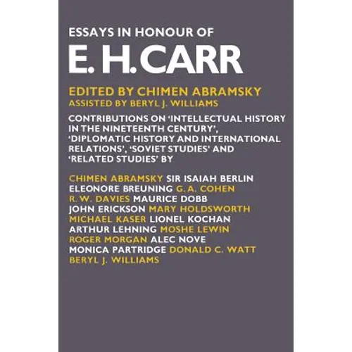 Essays in Honour of E. H. Carr - Paperback