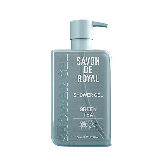 Savon De Royal Green Tea Shower Gel 500ml - Moisturizing & Antioxidant Body Wash for Natural Skincare