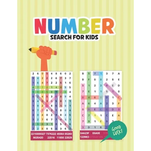Number Search for Kids: Fun and Challenging Number find Puzzle Number search puzzle book for kids - Paperback