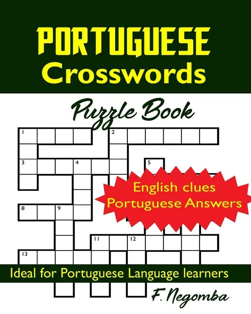 PORTUGUESE Crosswords Puzzle Book - Paperback