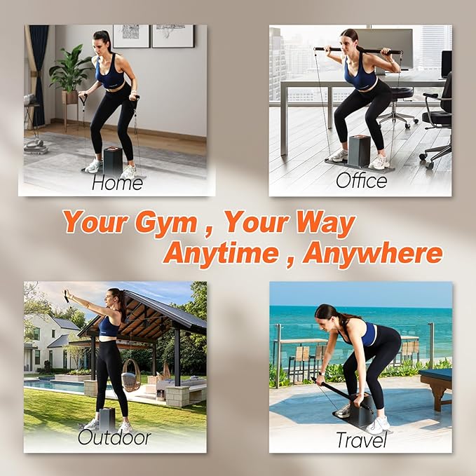 SR3 Smart Home Gym,Portable & Foldable Strength Training Cube Machine for Full Body Workouts,All-in-One Resistance Training Fitness Equipment for Home Use