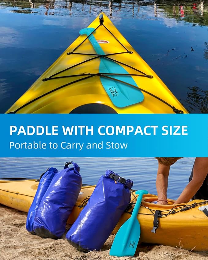 OCEANBROAD Telescoping Emergency Paddle 21''-42''(Assembling Required)/26''-54'' Aluminium Shaft for Kayaking Boating Canoeing River Tubing