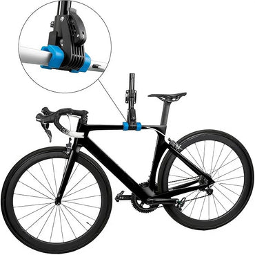Bike Work Stand – Heavy-Duty Floor Mounted Bicycle Repair Rack with Adjustable Clamp – Rotatable Bike Maintenance Stand for Home & Garage Use