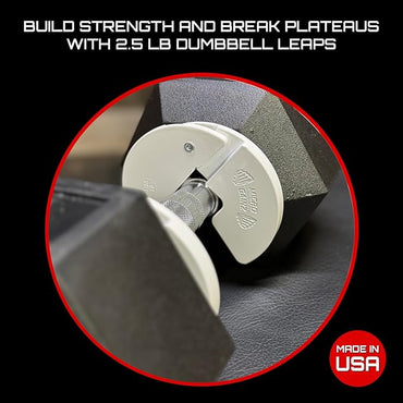 Micro Gainz Dumbbell Fractional 1.25lb Weight Plate, Ideal for Micro Loading, (Choose Color) 4 Piece Fractional Weight Plates, Designed for Dumbbell Training, Made In USA