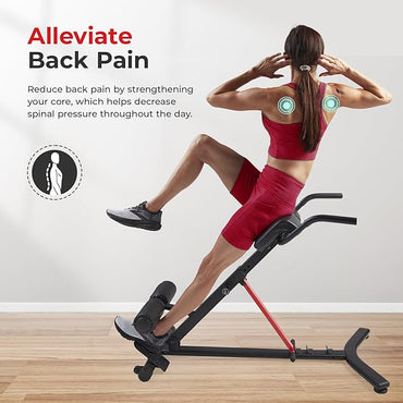 Sunny Health & Fitness Foldable Hyperextension Roman Chair