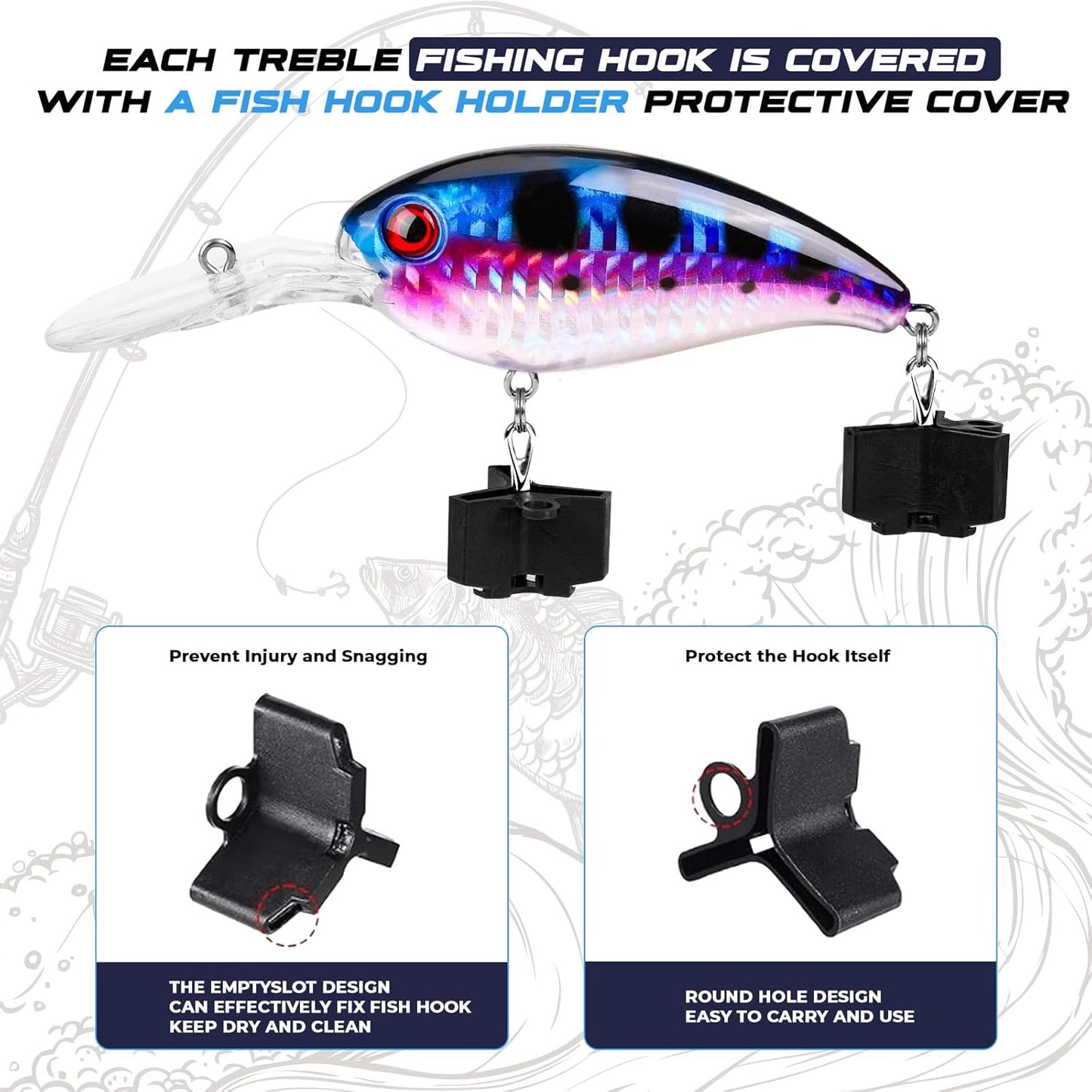 PLUSINNO Fishing Lures kit, Bass Fishing Lures for Freshwater,Fishing Gear Set 2025 Christmas Fishing Gifts for Men, Fishermen, Angler
