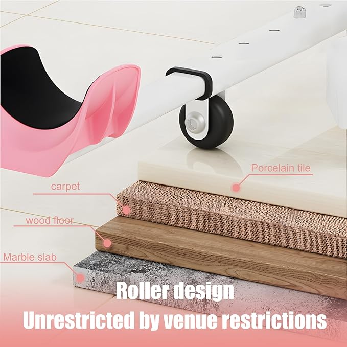 Split Machine for Flexibility, Leg Stretcher Stretching Equipment, Split Stretcher Machine, Splits Trainer, 300lbs Weight Capacity, Yoga Ballet Dance and Gymnastics Training Equipment Pink2