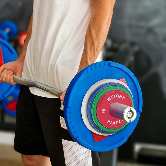 2 In Change Plates 1.25LB 2.5LB 5LB 10LB Fractional Weight Plates,Bumper Plates for Weight Lifting,Strength Training Gym Home,Rubber Coating