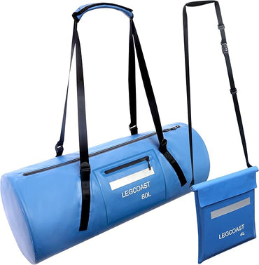 Waterproof Duffel Bag, IPX8 Waterproof Performance Dry Bag, Airtight Zipper Closure, Waterproof bag with diving function,80L large capacity, Large