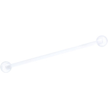 14G Gold Tone Spike UV Ladybug Industrial Barbell 38mm Set of 3