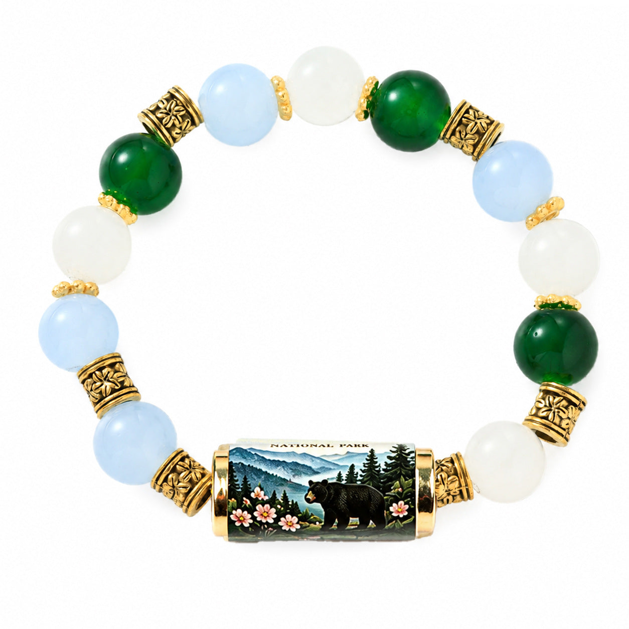 December Birth Flower Pendant Bracelet For Women