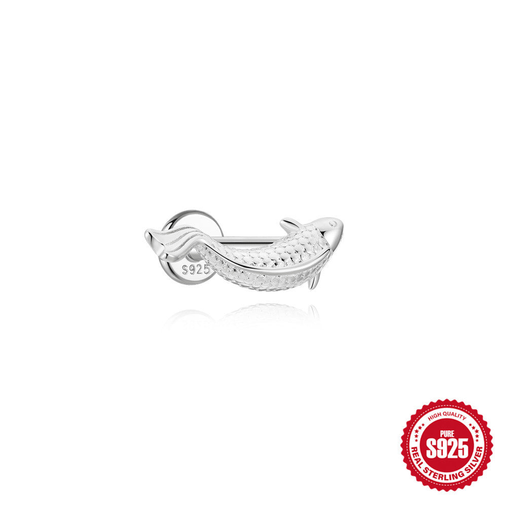 European And American S925 Sterling Silver Cartilage Helix Piercing Stud Earrings