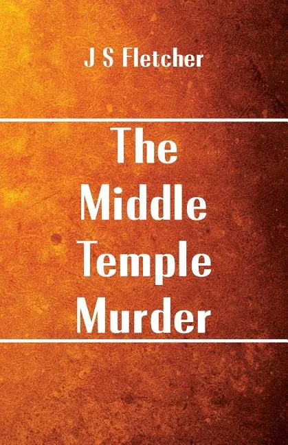The Middle Temple Murder - Paperback