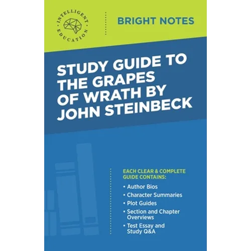Study Guide to The Grapes of Wrath by John Steinbeck - Paperback