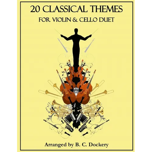 20 Classical Themes for Violin and Cello Duet - Paperback