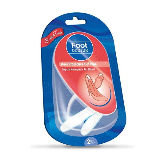 Foot Doctor: Waterproof Gel Bandage for Heel Protection - Blister Prevention, Adhesive Heel Pads (2-Pack)