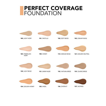 Flormar Perfect Coverage Foundation - Soft Beige (102) - Long-Lasting, SPF 15