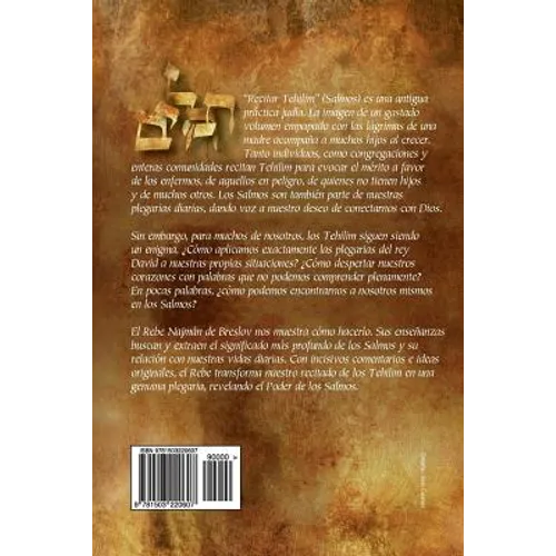 El Poder de los Salmos - Libro I - Salmos 1-41: Ideas e Inspiración Tomadas de las enseñanzas clásicas de Breslov Para enriquecer la Lectura de los Te - Paperback