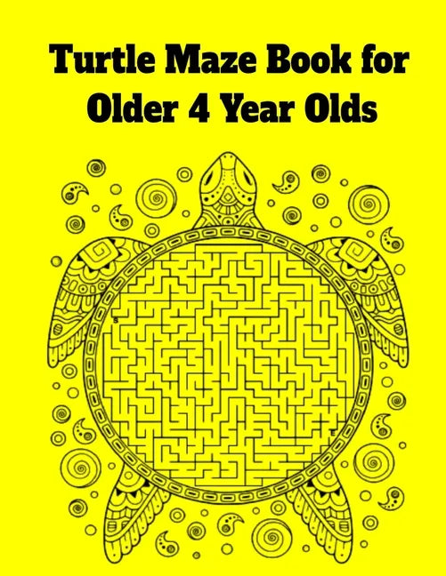 Turtle Maze Book for Older 4 Year Olds - Paperback