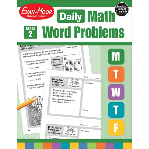 Daily Word Problems Math, Grade 2 Teacher Edition - Paperback