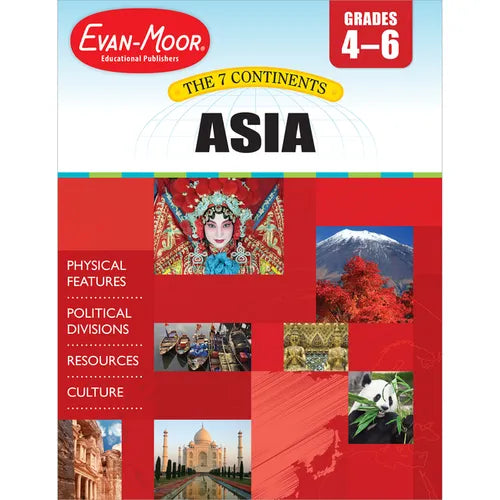 7 Continents: Asia, Grade 4 - 6 Teacher Resource - Paperback