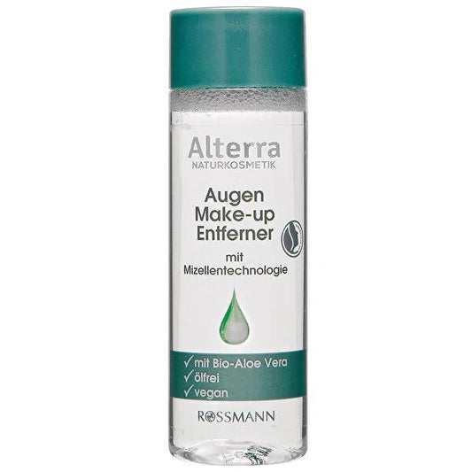Alterra Natural Eye Makeup Remover - Gentle, Vegan, Oil-Free, Sensitive Skin Friendly