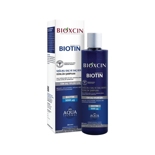 Bioxcin Biotin Shampoo for Hair Loss - 300ml Daily Hair Care for Thicker Fuller Hair