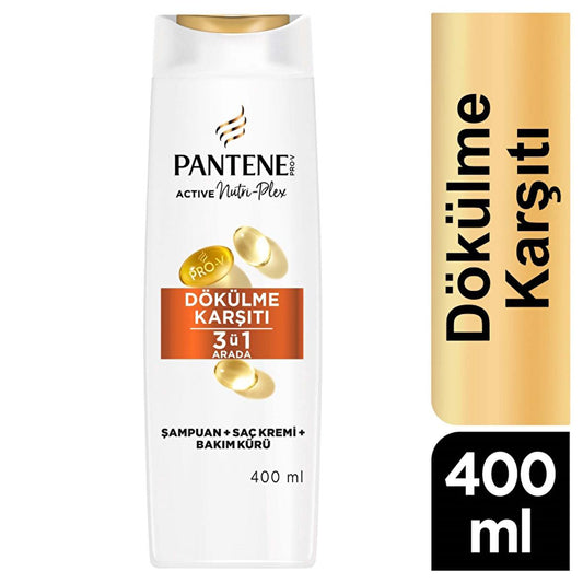 Pantene 3-in-1 Anti-Hair Loss Shampoo with PRO-V Technology - Strengthens & Nourishes Hair, 13.53 fl oz