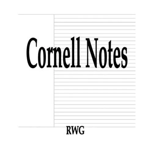 Cornell Notes: 100 Pages 8.5" X 11" - Paperback