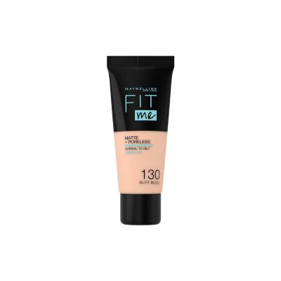 Maybelline New York Fit Me Matte+Poreless Liquid Foundation - Natural Matte Finish, Buildable Coverage