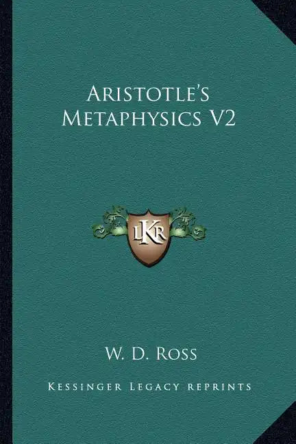 Aristotle's Metaphysics V2 - Paperback