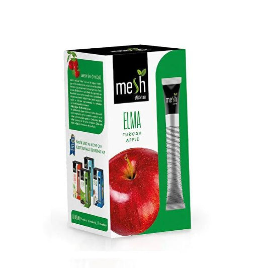 Mesh Stick Apple Herbal Tea 16 Tea Bags - Caffeine-Free, Natural Fruit Flavor