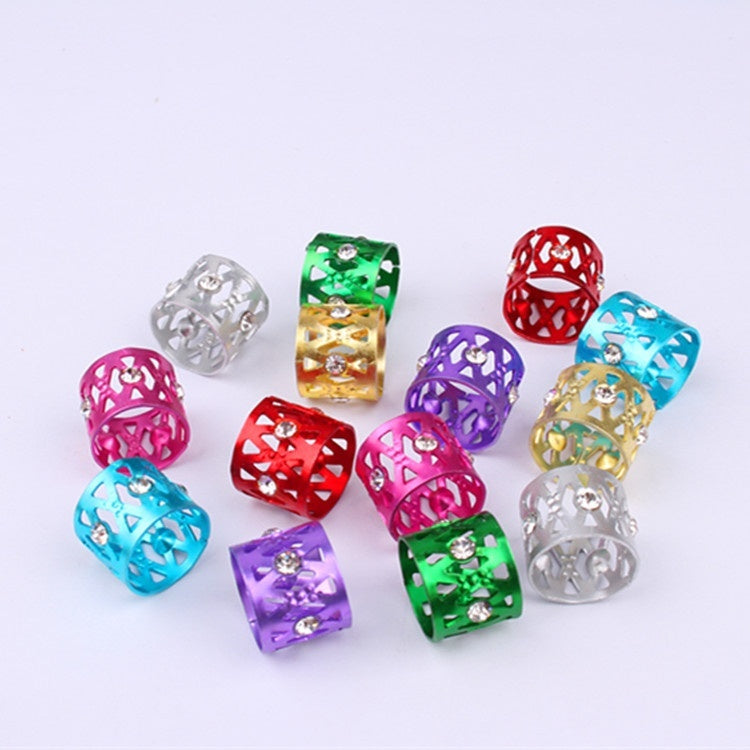 Wig Decoration Hollow Jeweled 7 Color Aluminum Aluminum Headwear Hair Ring