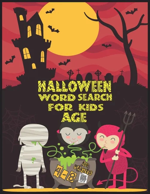Halloween word search for kids ages 4-8: Large Print Kids Word Find Puzzles, Jumbo Word Seek Book, Practice Spelling, Learn Vocabulary and Improve Rea - Paperback