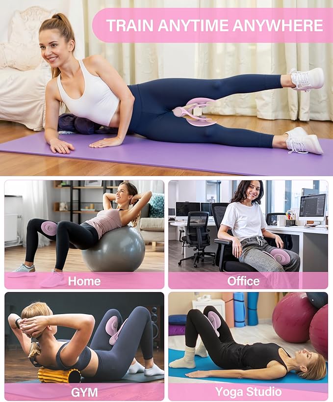 Hip Trainer Kegel Exerciser, Pelvic Floor Trainer, Kegel Trainer for Postpartum Rehabilitation, Trimmer Inner Thigh, Thigh Toner Workout